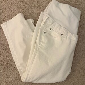 Gap Maternity Full Panel Cheeky Straight Jeans 32 Short